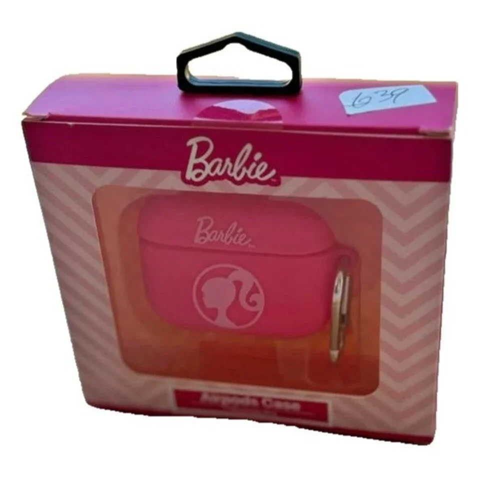 BARBIE AirPods Case For AirPods Pro ● NEW in Package ● Pink Logo ● Hanging Hook